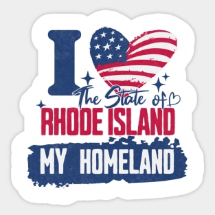 Rhode Island my homeland Sticker